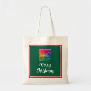 Tote Bag Télécharger la photo ou le logo Joyeux Noël Typogr