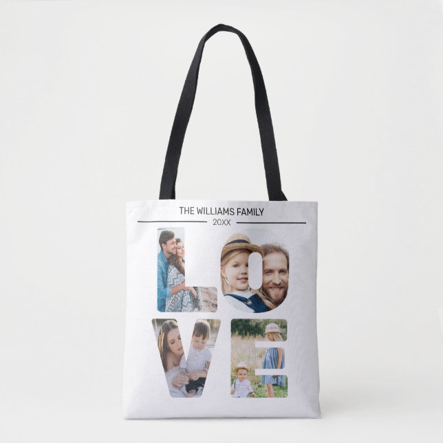 Tote Bag Télécharger une photo personnalisée Concevez votre (Devant)