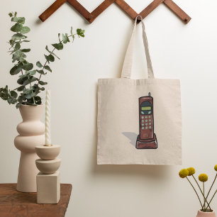 Tote Bag Téléphone sans fil rétro Vintage 90s