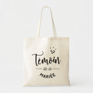 Tote Bag Témoin de la mariée