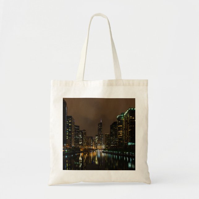 Tote Bag Tempête au-dessus de Chicago (Devant)