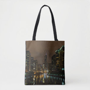 Tote Bag Tempête au-dessus de Chicago