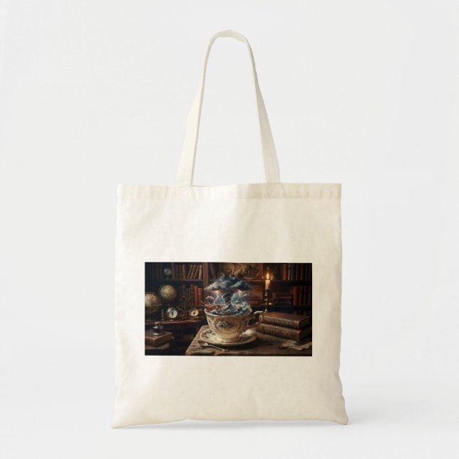 Tote Bag Tempête dans un verre d'eau (Devant)