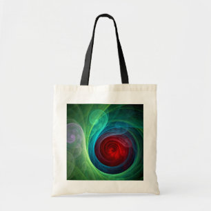 Tote Bag Tempête rouge Floral Art moderne Abstrait Motif co