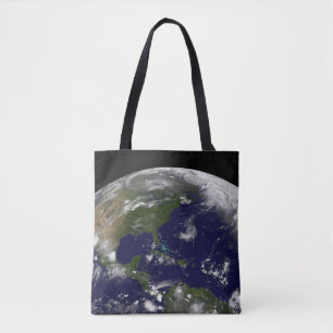 Tote Bag Tempêtes Tropicales Sur La Planète Terre.