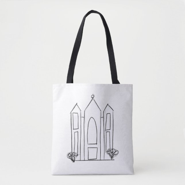 Tote Bag Temple mormon simple moderne LDS Salt Lake City (Devant)