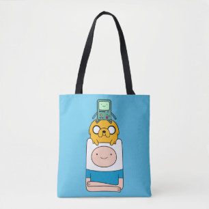 Tote Bag Temps d'aventure   BMO, Jake & Finn