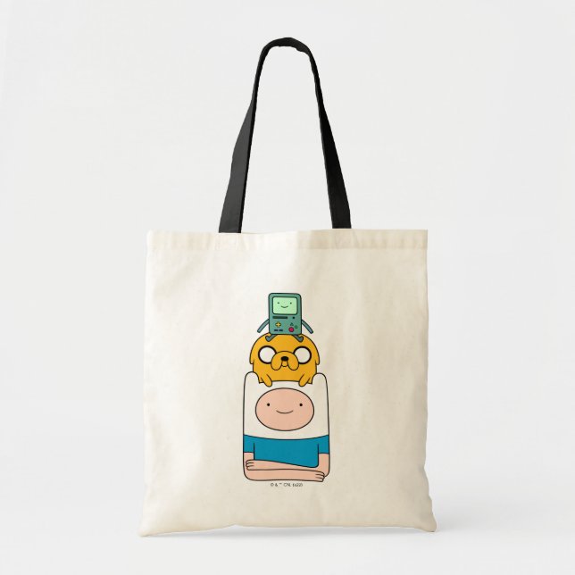 Tote Bag Temps d'aventure | BMO, Jake & Finn (Devant)