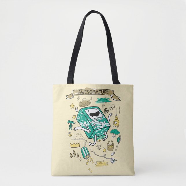Tote Bag Temps d'aventure | Croquis BMO "Awesomatude" (Devant)