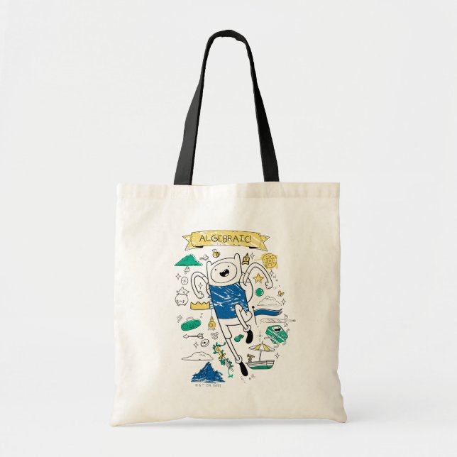 Tote Bag Temps d'aventure | Croquis de recherche "algébriqu (Devant)