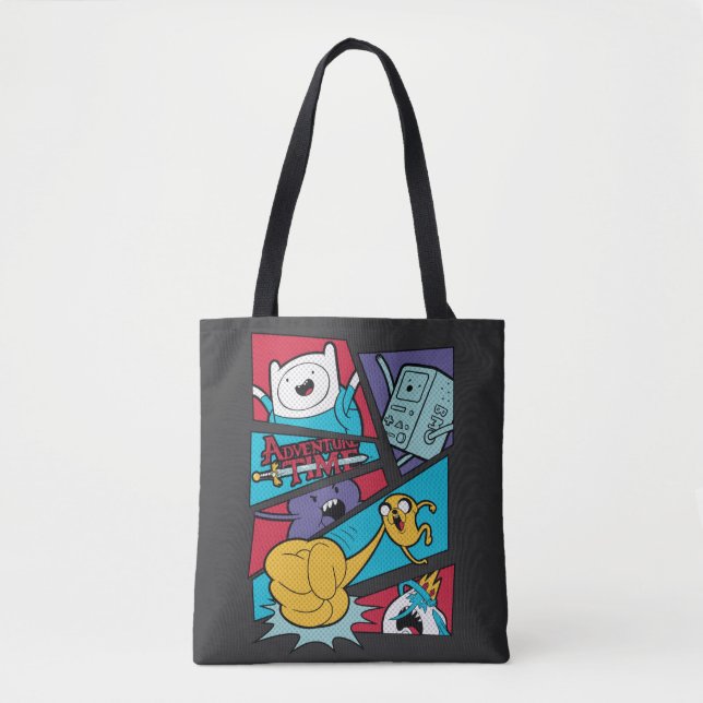 Tote Bag Temps d'aventure | Graphique du panneau d'action (Devant)