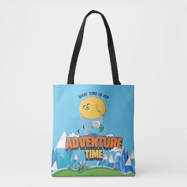 Tote Bag Temps d'aventure | Jake Flottant Avec Finn (Devant)