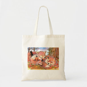 Tote Bag Temps de lecture des renards