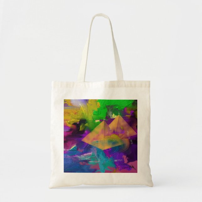 Tote Bag Temps de pyramide (Devant)