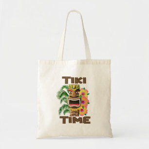 Tote Bag Temps d'Hawaï Luau Tiki