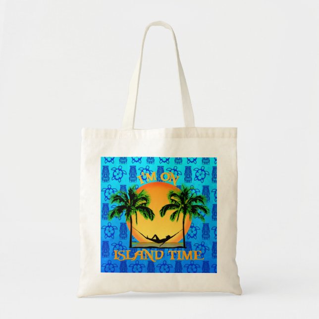 Tote Bag Temps d'île (Devant)