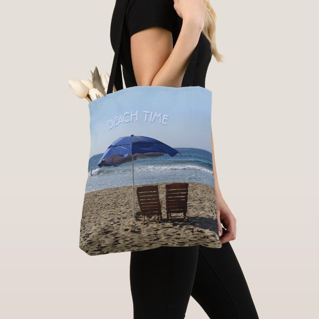 Tote Bag Temps plage (De près)