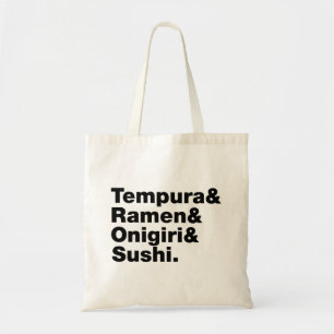Tote Bag Tempura & Ramen & Onigiri & Sushi.