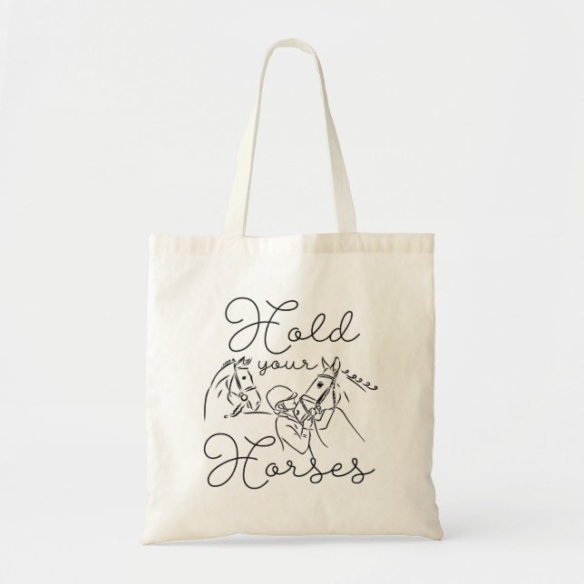 Tote Bag Tenez vos chevaux (Devant)