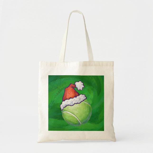 Tote Bag Tennis Ball Christmas Green (Devant)