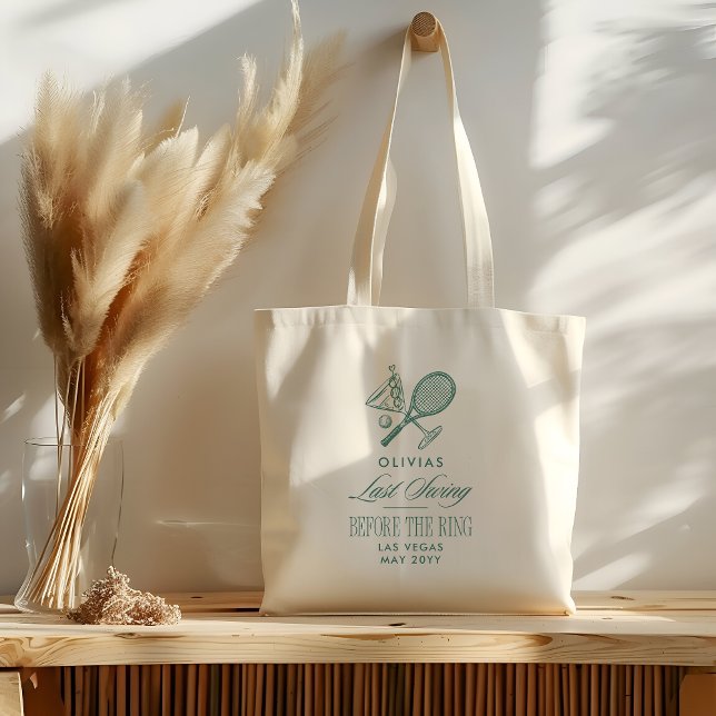 Tote Bag Tennis Dernier Swing avant l'enterrement de vie de (Créateur téléchargé)