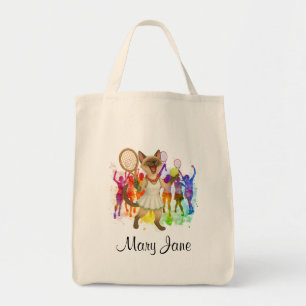 Tote Bag Tennis sur le thème de Noël pour joueur qui aime l