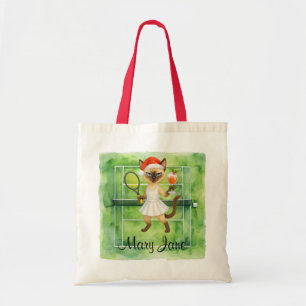 Tote Bag Tennis sur le thème de Noël pour joueur qui aime l