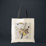 Tote Bag Tension Delicate No.85, Wassily Kandinsky<br><div class="desc">Wassily Wassilyevich Kandinsky (16 décembre 1866 - 13 décembre 1944) était peintre et théoricien d'art russe. Kandinsky est généralement reconnu comme le pionnier de l'art abstrait. Né à Moscou, Kandinsky a passé son enfance à Odessa (aujourd'hui Ukraine), où il a obtenu son diplôme à l'école d'art Grekov Odessa. Il s'inscrit...</div>