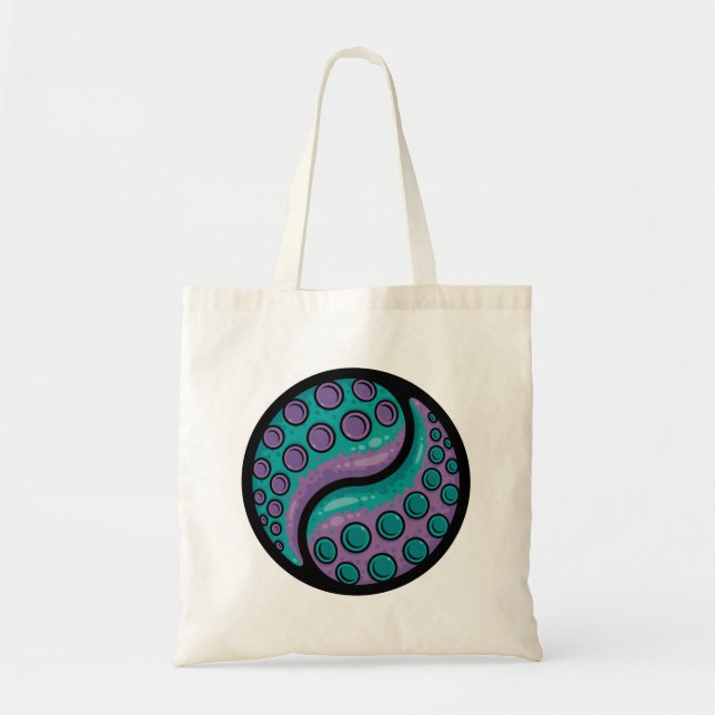 Tote Bag Tentacle Yin Yang (Devant)