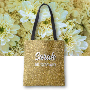Tote Bag Tenue de demoiselle d'honneur ! Personnalisé adora