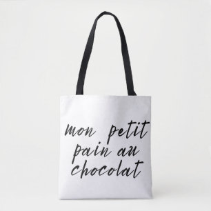 Tote Bag Terme d'affection français mignon