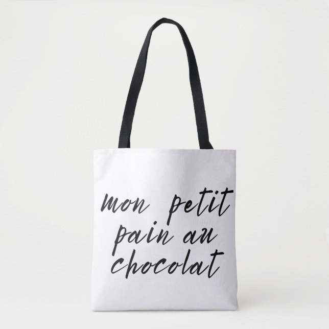 Tote Bag Terme d'affection français mignon (Devant)