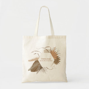 Tote Bag Terracotta Floral Boho Tropical