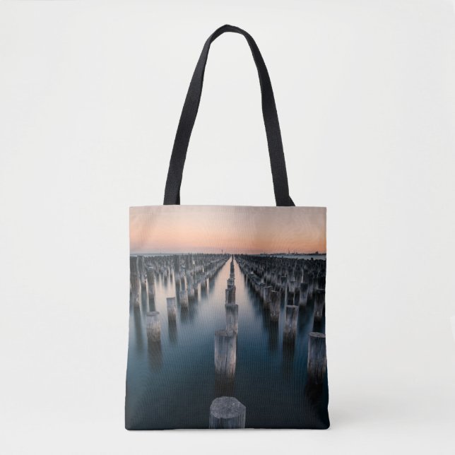 Tote Bag Terrain de poste de plage (Devant)