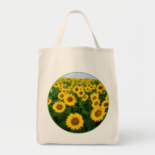 Tote Bag Terrain de tournesol (Devant)