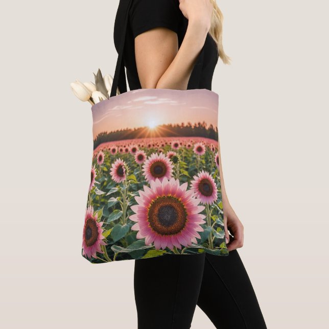 Tote Bag Terrain rose (De près)