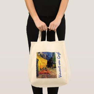 Tote Bag Terrasse de café la nuit de Vincent van Gogh