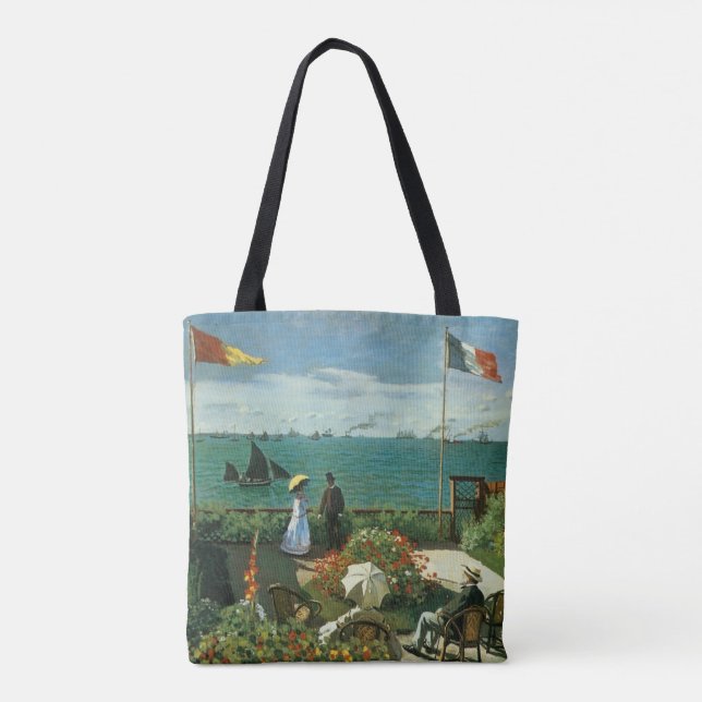 Tote Bag Terrasse en bord de mer à Claude Monet (Dos)