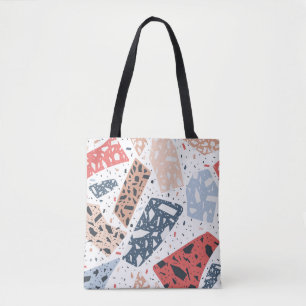 Tote Bag Terrazzo floor marble seamless hand drawn pattern