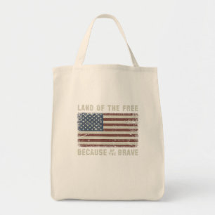 Tote Bag Terre De La Liberté En Raison Du Brave drapeau Vin