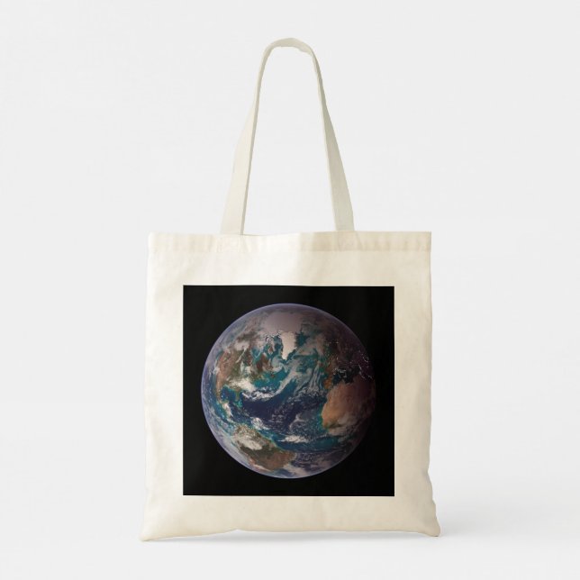 Tote Bag Terre de marbre bleu (hémisphère occidental) (Dos)