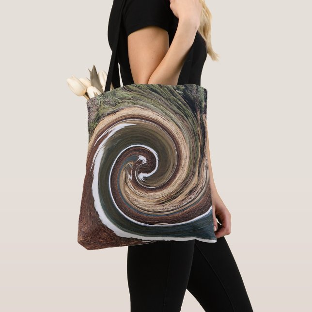 Tote Bag Terre Mère et eau tourbillonnantes.... (De près)