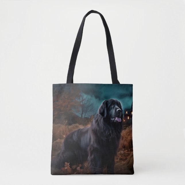 Tote Bag Terre-Neuve Halloween (Devant)