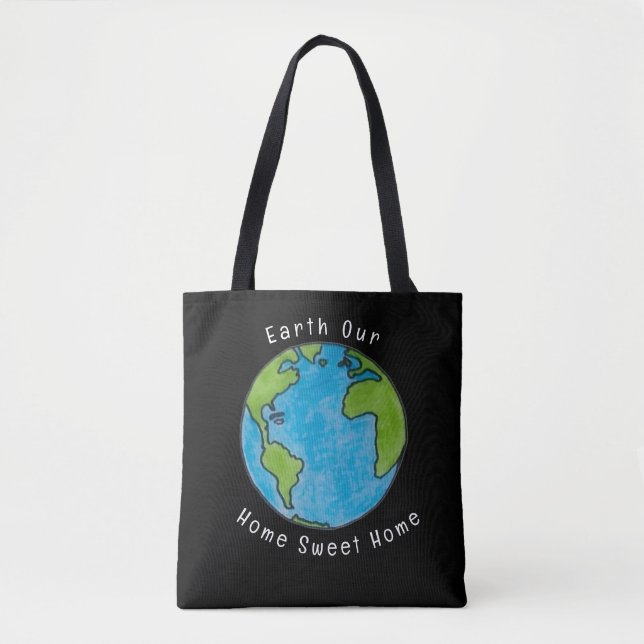 Tote Bag Terre notre douce maison (Devant)