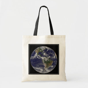 Tote Bag Terre Pleine Avec L'Ouragan Irène Au-Dessus Des Ba