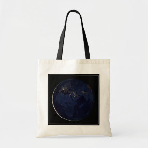 Tote Bag Terre Pleine Avec Lumières De Ville