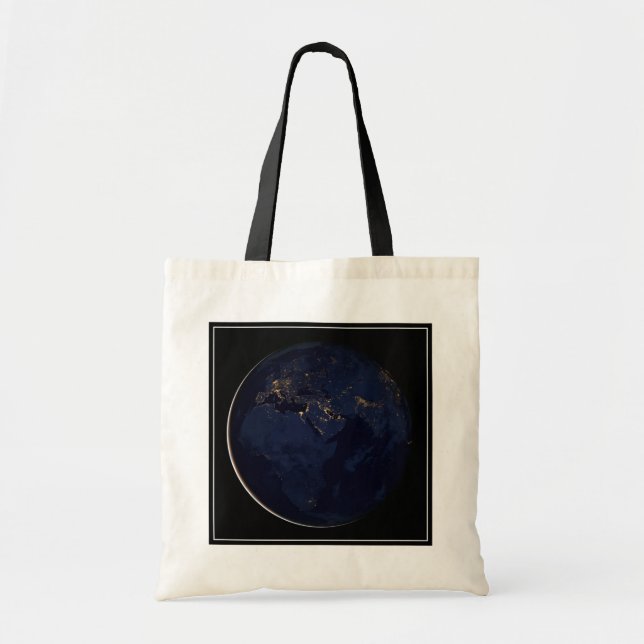 Tote Bag Terre Pleine Avec Lumières De Ville (Devant)