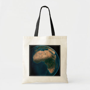 Tote Bag Terre Pleine De L'Espace Au-Dessus Du Continent Af