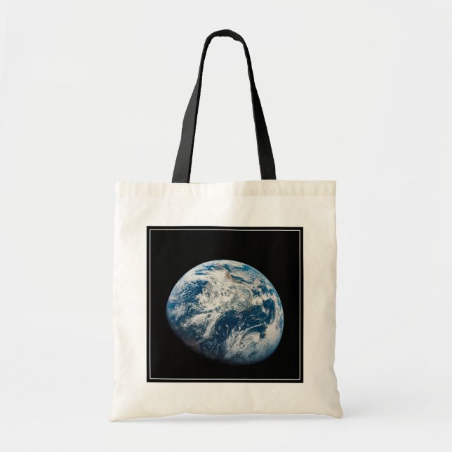 Tote Bag Terre Tirée De L'Aollo 8 Spacecraft. (Devant)