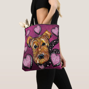 TOTE BAG TERRIER AIREDALE     
